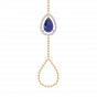 The Diamond with Color Stone Chain bracelet and ring