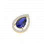 The Diamond with Color Stone Chain bracelet and ring