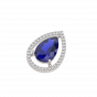 The Diamond with Color Stone Chain bracelet and ring