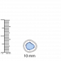 The Unshaped Gem with Diamonds Chain Bracelet and ring