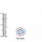 The Unshaped Gem with Diamonds Chain Bracelet and ring