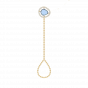 The Unshaped Gem with Diamonds Chain Bracelet and ring