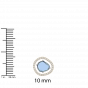 The Unshaped Gem with Diamonds Chain Bracelet and ring