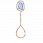 The Unshaped GemStone with diamonds bracelet and ring