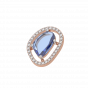 The Unshaped GemStone with diamonds bracelet and ring