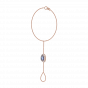 The Unshaped GemStone with diamonds bracelet and ring