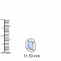 The Unshaped GemStone with diamonds bracelet and ring