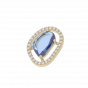 The Unshaped GemStone with diamonds bracelet and ring