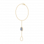 The Unshaped GemStone with diamonds bracelet and ring