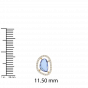 The Unshaped GemStone with diamonds bracelet and ring