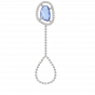 The Unshaped GemStone with diamonds bracelet and ring