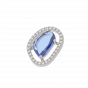 The Unshaped GemStone with diamonds bracelet and ring