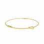 The Name and Heart with Diamonds Bracelet