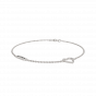 The Name and Heart with Diamonds Bracelet