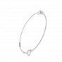 The Name and Heart with Diamonds Bracelet