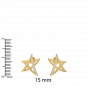 The Starred Away Diamond Stud Earring