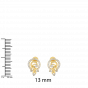 Gorgeous Petals Diamond Stud Earrings