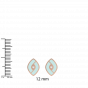 The Cute Diamond Enamel Earring