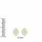 The Cute Diamond Enamel Earring