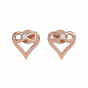 The Infinity Heart Diamond Earrings