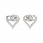 The Infinity Heart Diamond Earrings