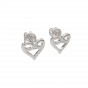 The Infinity Heart Diamond Earrings