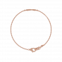 Old school love story gold and diamond bracelet For Her
