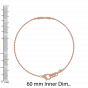 Old school love story gold and diamond bracelet For Her