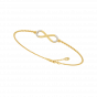 Old school love story gold and diamond bracelet For Her