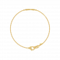 Old school love story gold and diamond bracelet For Her
