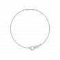 Old school love story gold and diamond bracelet For Her