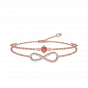A touch of love diamond and gold bracelet