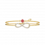 A touch of love diamond and gold bracelet