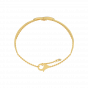A touch of love diamond and gold bracelet