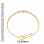 A touch of love diamond and gold bracelet