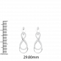Eternal love diamond and gold earrings For Her