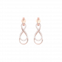 Eternal love diamond and gold earrings For Her