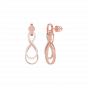 Eternal love diamond and gold earrings For Her