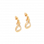 Eternal love diamond and gold earrings For Her