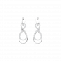 Eternal love diamond and gold earrings For Her