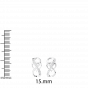 Entangled for Love diamond and gold earrings For Her