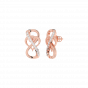 Entangled for Love diamond and gold earrings For Her