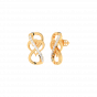 Entangled for Love diamond and gold earrings For Her