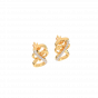 Entangled for Love diamond and gold earrings For Her