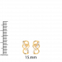 Entangled for Love diamond and gold earrings For Her