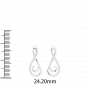 Forever love diamond and gold earrings For Her