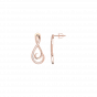 Forever love diamond and gold earrings For Her