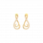Forever love diamond and gold earrings For Her