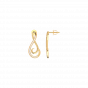 Forever love diamond and gold earrings For Her