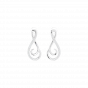 Forever love diamond and gold earrings For Her